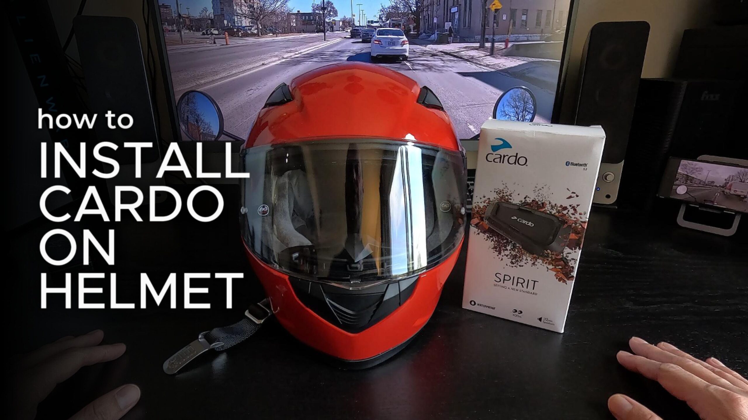 Cardo Spirit Bluetooth Install on Full Face Helmet